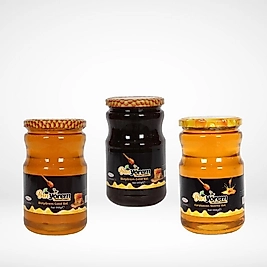 Binyörem Yaylanın Üç Karakteri - Gurme Bal Seti Yayla, Meşe ve Karakovan Süzme Balları(3 x 950g)