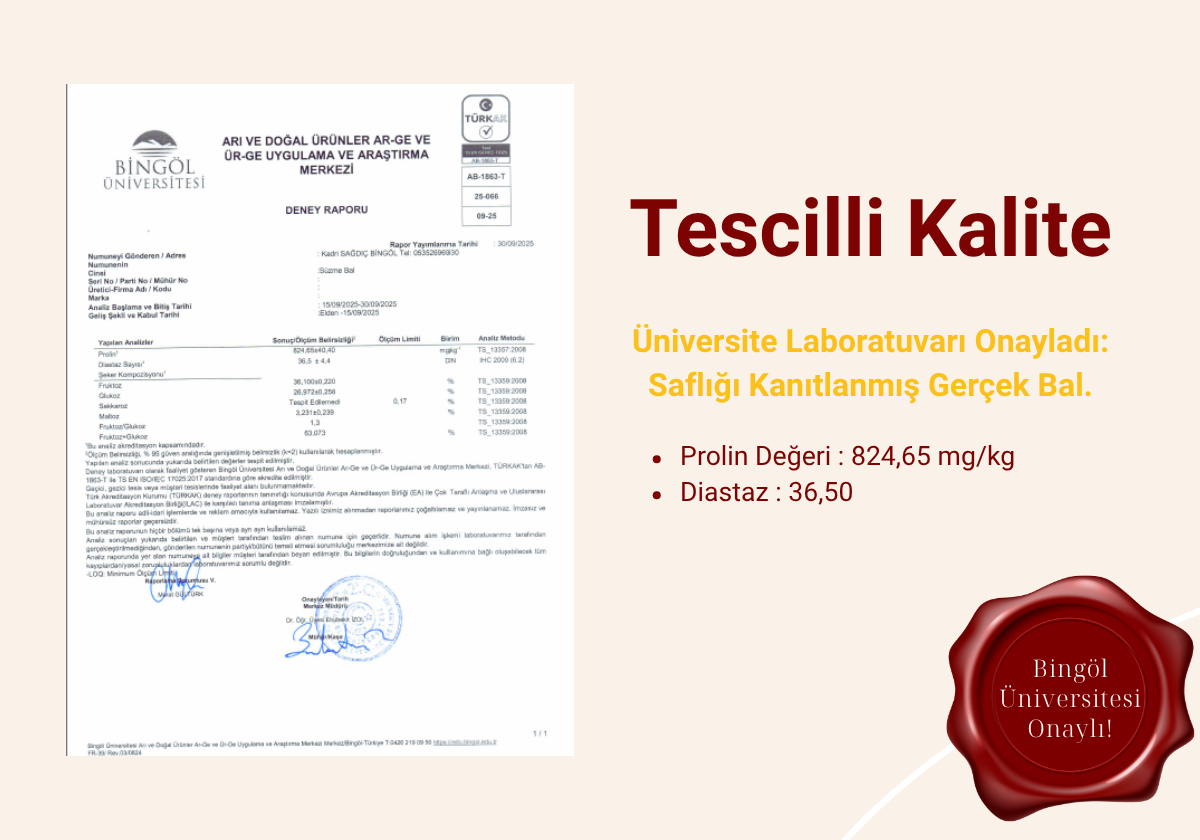 Bilim Onayladı: Balımızın Saflığı ve Kalitesi Laboratuvar Testiyle Tescillendi!