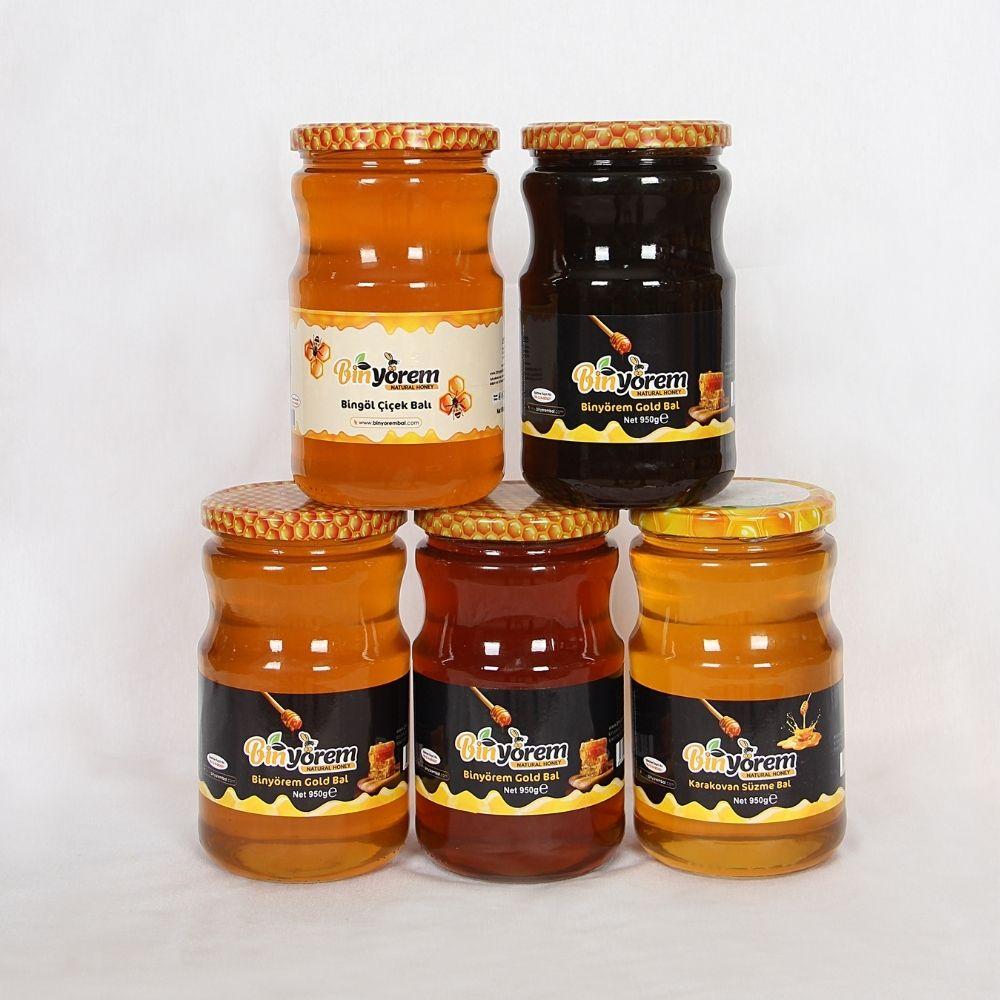 Binyörem Anadolu'nun Beş Zirvesi - Gurme Bal Seti (5 x 950g)