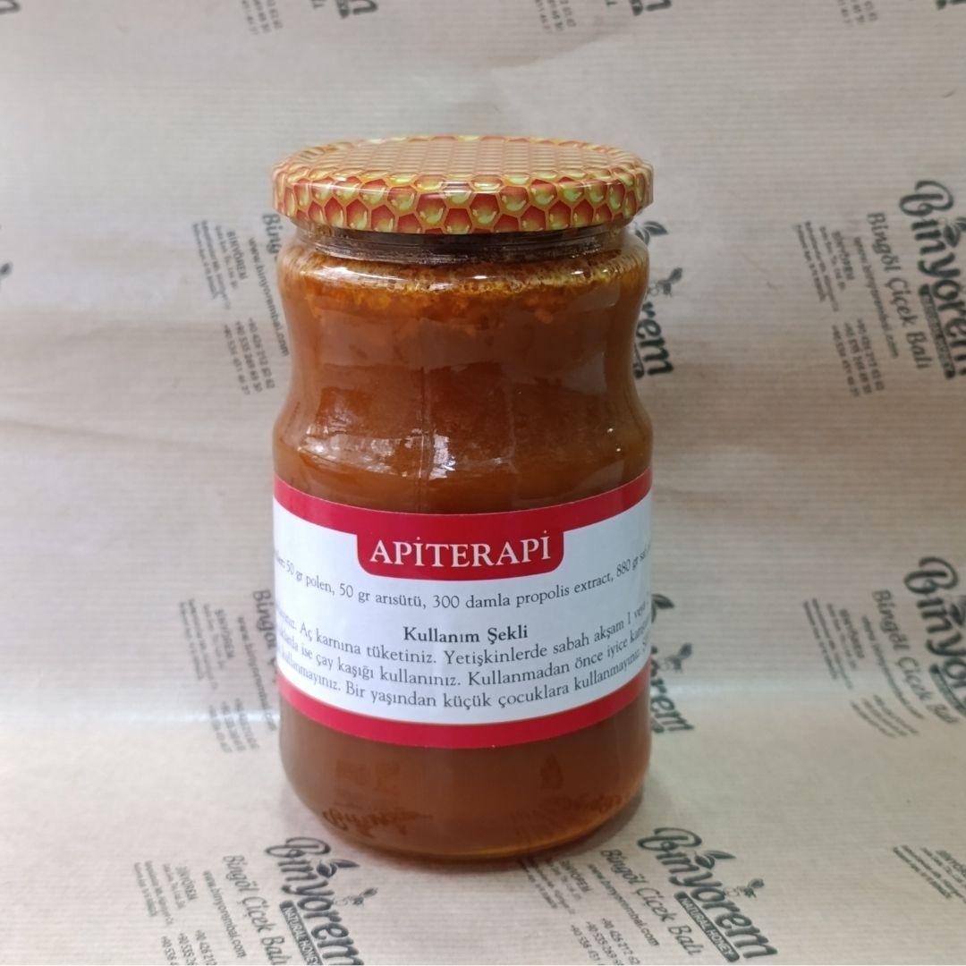 Bin Yörem Bal "Apiterapi" Özel Karışımı (500 gr & 1000 gr Seçenekli) - Arı Sütü, Polen, Propolis & Bal